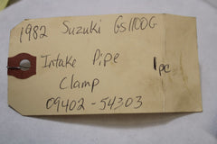 1982 Suzuki GS1100G Z-Intake Pipe Clamp 09402-54303