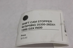 SHIFT CAM STOPPER W/SPRING 25350-26D01 1999 GSX R600