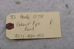 Exhaust Pipe Band Right 18373-MB0-003 1983 Honda VF750