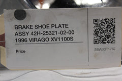BRAKE SHOE PLATE ASSY 42H-25321-02-00 1996 Yamaha VIRAGO XV1100S