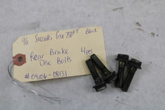 OEM Suzuki Motorcycle 1996 GSX750 Katana Rear Brake Disc Bolts 4pcs 09106-08131