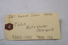 Clutch Nut 92015-1555, Washer (20.3x36x2.3) 2007 Kawasaki Vulcan EN500C
