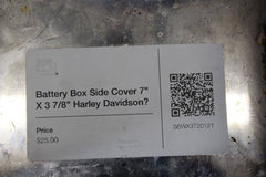 Battery Box Side Cover 7" X 3 7/8" Harley Davidson?