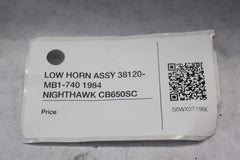 LOW HORN ASSY 38120-MB1-740 1984 Honda Nighthawk CB650SC