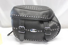 RIGHT Saddlebag Leather Studded Harley Davidson Softail