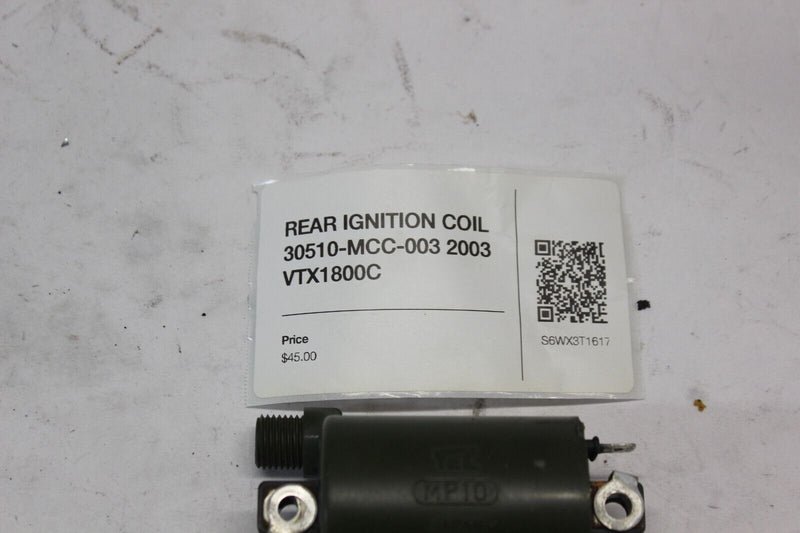 REAR IGNITION COIL 30510-MCC-003 2003 Honda VTX1800C