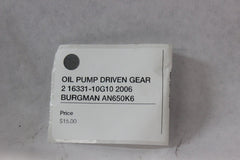 OIL PUMP DRIVEN GEAR 2 16331-10G10 2006 BURGMAN AN650K6