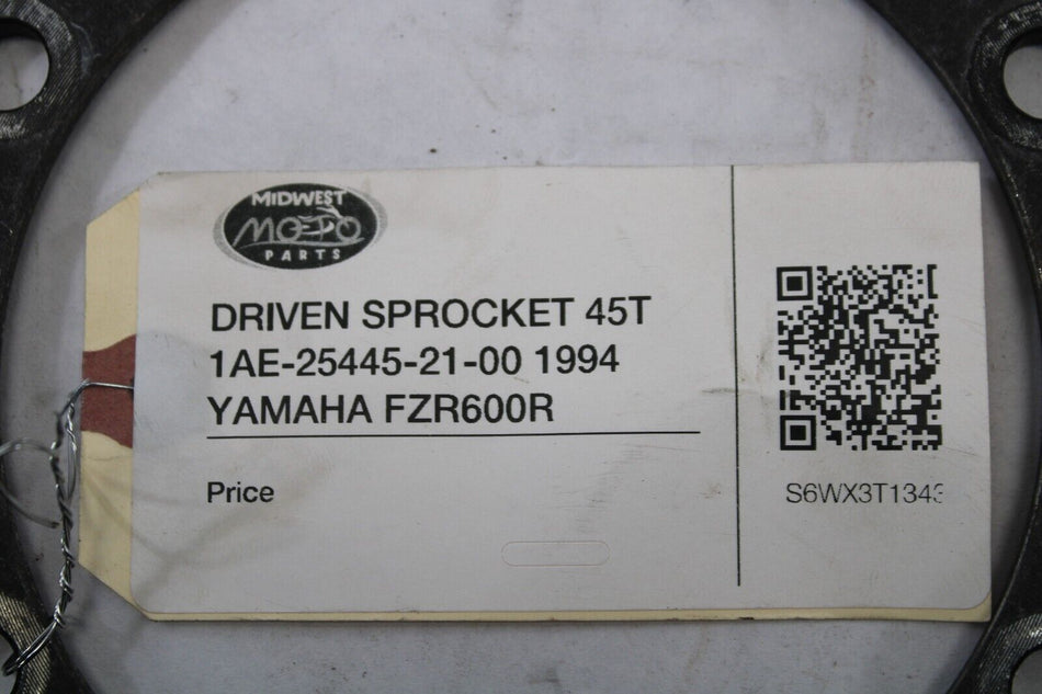 DRIVEN SPROCKET 45T 1AE-25445-21-00 1994 YAMAHA FZR600R