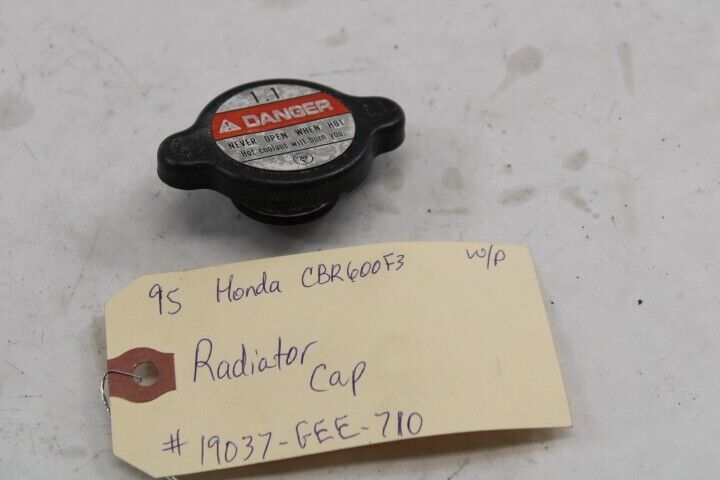 OEM Honda Motorcycle Radiator Cap 19037-GEE-710 1995 CBR600F3 White