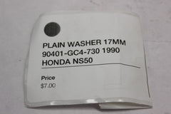 PLAIN WASHER 17MM 90401-GC4-730 1990 HONDA NS50F