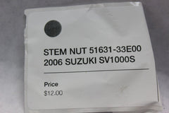 STEM NUT 51631-33E00 2006 SUZUKI SV1000S