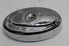 Vintage Chrome Oval Air Cleaner Cover 10.75" Long Harley Davidson