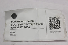 MAGNETO COVER BOLTS (8PCS) 07120-06303 1999 GSX R600