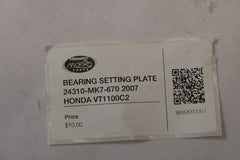 BEARING SETTING PLATE 24310-MK7-670 2007 HONDA VT1100C2