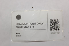 HEADLIGHT UNIT ONLY 33120-MEA-671 2005 Honda VTX1300S