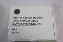 Starter Clutch Bearing 09263-28031 2006 BURGMAN AN650K6