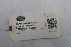 PLATE 2 RIGHT 3HE-27446-01-00 1994 YAMAHA FZR600R