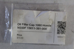 Oil Filler Cap 1990 Honda NS50F 15611-381-000