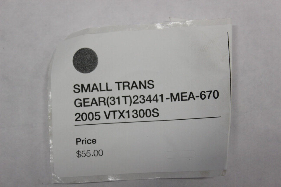 SMALL TRANS GEAR (31T) 23441-MEA-670 2005 Honda VTX1300S