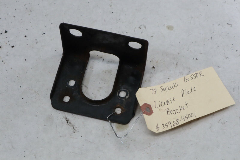 OEM Suzuki Motorcycle License Plate Bracket 1978 GS550 35928-45001