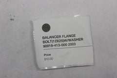 BALANCER FLANGE BOLT (12X25) W/WASHER 90019-413-000 2003 Honda VTX1800C