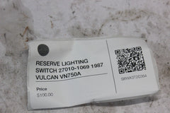 RESERVE LIGHTING SWITCH 27010-1069 1987 VULCAN VN750A