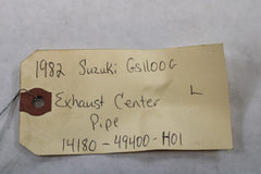 1982 Suzuki GS1100G Z Exhaust Center Pipe Left 14180–49400-H01