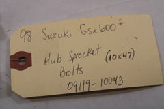 Rear Sprocket Drum Bolts (10x47) 09119-10043 1998 Suzuki Katana GSX600