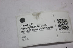 THROTTLE BODY (GQA1CA) 16400-MEL-A21 2006 CBR1000RR