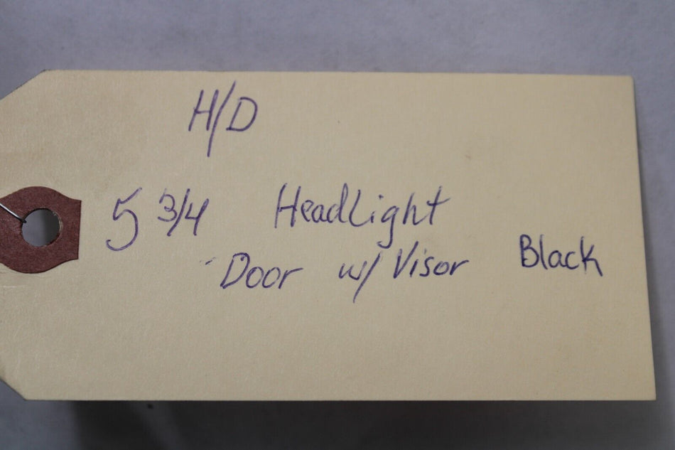 5 3/4” Black Headlight Door w/ Visor Harley Davidson