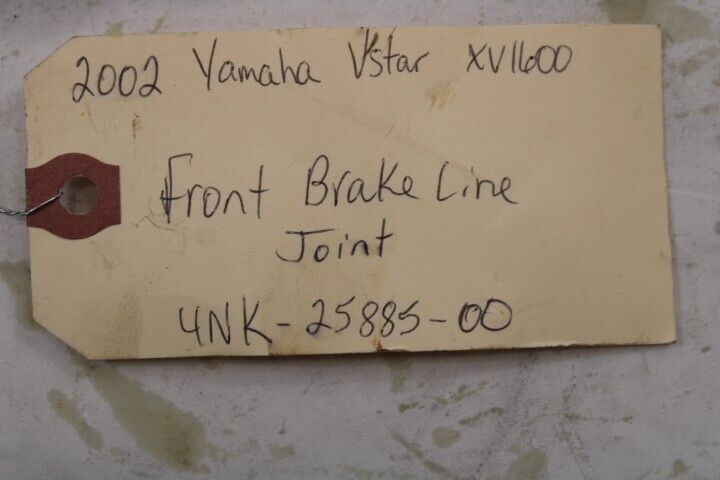 Front Brakeline Joint 4NK-25885-00 2002 Yamaha RoadStar XV1600A