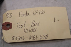 Toolbox Holder Left 83503-MB1-670 1983 Honda VF750