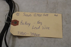 OEM Suzuki Motorcycle 1992 Intruder VS1400 Battery Negative Lead Wire 33860-38B0