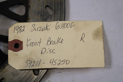 1982 Suzuki GS1100G Z Front Brake Disc RIGHT 59211-45250