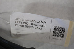 COVER-HEAD LAMP, LEFT 2007 Kawasaki ZX-6R 55022-0033