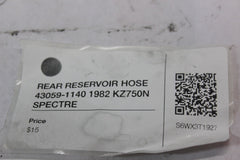 REAR RESERVOIR HOSE 43059-1140 1982 Kawasaki Spectre KZ750N