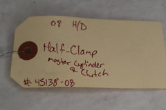 OEM Harley Davidson Black Clutch Perch Half Clamp 45138-08