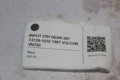 INPUT 5TH GEAR 28T 13129-1632 1987 VULCAN VN750