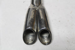 Twin Outlet Exhaust Tip 1 3/4" Polished 12 1/2" Long