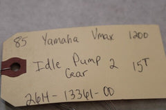 Idle Pump Gear 2 (15T) 26H-13361-00 1990 Yamaha Vmax VMX12 1200