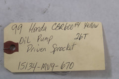 Oil Pump Driven Sprocket 26T 15134-MV9-670 1999 Honda CBR600F4