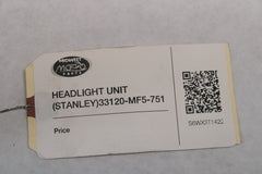 HEADLIGHT UNIT (STANLEY) 33120-MF5-751 1983 Honda VT750C Shadow