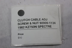 CLUTCH CABLE ADJ SCREW & NUT 92009-1134 1982 Kawasaki Spectre KZ750N