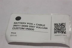 BATTERY POS + CABLE 26011-0089 2007 VULCAN CUSTOM VN900