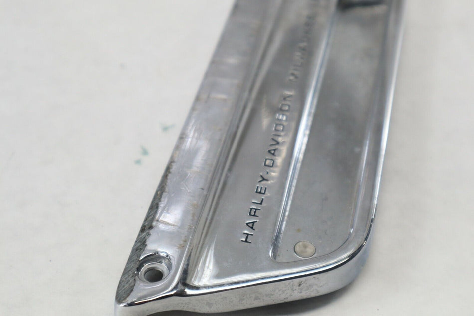 OEM Harley Davidson LEFT Chrome Saddlebag Faceplate 2002 Ultra Luxury Blue
