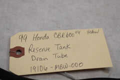 OEM Honda Motorcycle 1999 CBR600F4 Reserve Tank Drain Tube 19106-MBW-000
