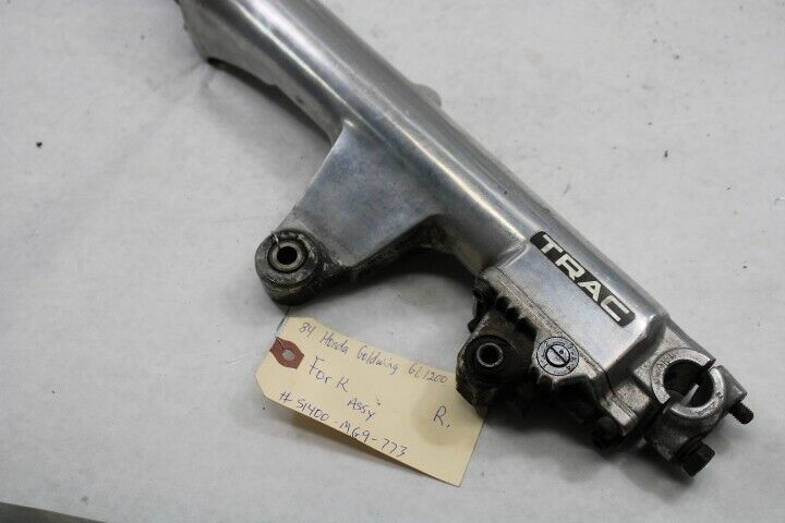 OEM Honda Motorcycle Complete Fork Suspension RIGHT  1984 Goldwing GL1200A