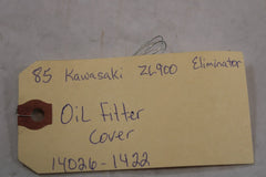 1985 Kawasaki Eliminator ZL900 Oil Filter Cover Black 14026-1422