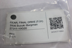GEAR, FINAL DRIVE (T:31) 2006 Suzuki Burgman 27311-10G20