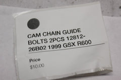 CAM CHAIN GUIDE BOLTS 2PCS 12812-26B02 1999 GSX R600